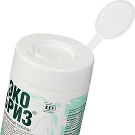 Салфетки влажные Экобриз дезинфицирующие (100 салфеток в упаковке)