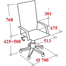 Кресло для руководителя эргономичные Метта Samurai S-1.04 чёрное (сетка, металл)
