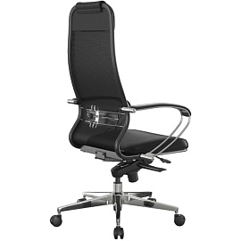 Кресло для руководителя Метта Samurai Comfort черное (сетка/экокожа, металл)