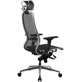 Кресло для руководителя эргономичное Метта Samurai S-3.041 черное (сетка, металл)