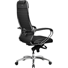 Кресло для руководителя эргономичные Метта Samurai KL-1.04 чёрное (экокожа, металл)