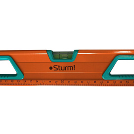 Уровень АНТИУДАРНЫЙ, МАГНИТНЫЙ, 3 глазка 600мм Sturm! 2015-05-600