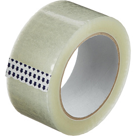 Клейкая лента упаковочная 48 мм х 100 м 43 мкм прозрачная (6 штук в упаковке)