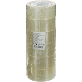 Клейкая лента упаковочная 48 мм х 100 м 43 мкм прозрачная (6 штук в упаковке)