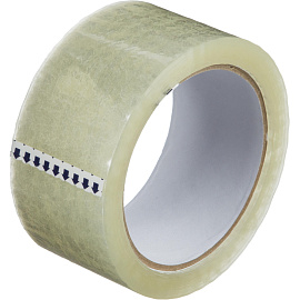 Клейкая лента упаковочная 48 мм х 66 м 45 мкм прозрачная (6 штук в упаковке)