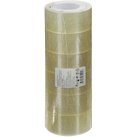 Клейкая лента упаковочная 48 мм х 66 м 45 мкм прозрачная (6 штук в упаковке)