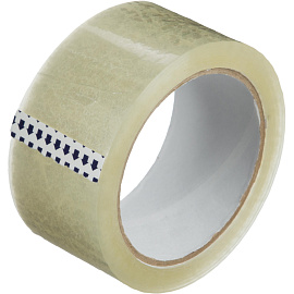 Клейкая лента упаковочная 48 мм х 66 м 47 мкм прозрачная (6 штук в упаковке)