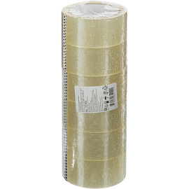 Клейкая лента упаковочная 48 мм х 66 м 47 мкм прозрачная (6 штук в упаковке)