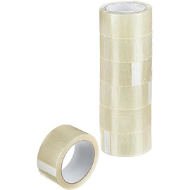 Клейкая лента упаковочная 48мм х 100м 47мкм, прозрачная