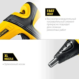 Клеевой пистолет сетевой Stayer PRO 11 (0681-20) фото Клеевой пистолет сетевой Stayer PRO 11 (0681-20)