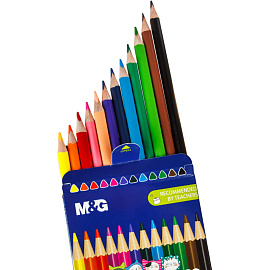 Карандаши цветные M&G So Many Cats 12 карандашей 12 цветов трёхгранные