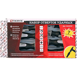 Набор отверток ударных Thorvik 7 штук (SDGS7CP)
