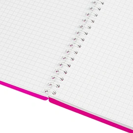 Блокнот Attache А4 80 листов бордовый в клетку на спирали (210х294 мм)