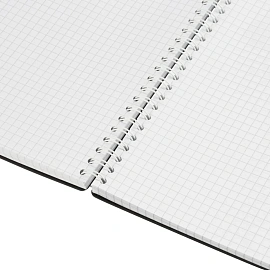 Бизнес-тетрадь Attache А4 120 листов черная в клетку на спирали (294х210 мм)