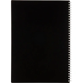 Бизнес-тетрадь Attache А4 120 листов черная в клетку на спирали (294х210 мм)