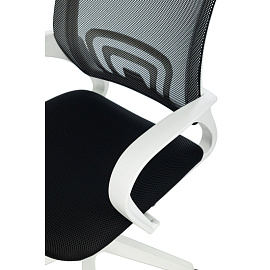 Кресло офисное Easy Chair 396W LT черное (сетка/ткань, пластик)