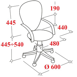 Кресло офисное Easy Chair 396W LT черное (сетка/ткань, пластик)