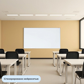 Доска магнитно-маркерная Attache 100х200 см односекционная с лаковым покрытием (полочка для маркеров)