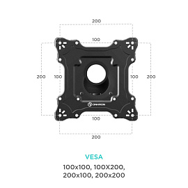 Кронштейн Onkron M4S черный (M4S-B)