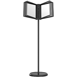 Демосистема напольная А4 10 панелей черная Attache