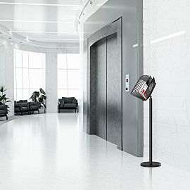 Демосистема напольная А4 10 панелей черная Attache