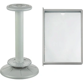 Демосистема настольная Attache вращающаяся с 30 панелями серого цвета