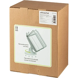 Демосистема настольная Attache вращающаяся с 10 панелями формата A4 серого цвета