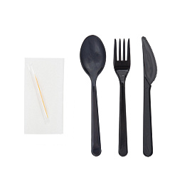 Набор одноразовых столовых приборов Хорта №5 на 1 персону (5 предметов, 250 наборов в упаковке)