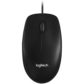 Мышь проводная Logitech M100R черная (910-006765)