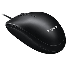 Мышь проводная Logitech M100R черная (910-006765)