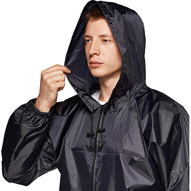 Плащ влагозащитный Турист полиэстеровый на молнии темно-синий (размер 48-50)