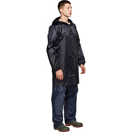 Плащ влагозащитный Турист на молнии темно-синий (размер 52-54, L, рост 182-188)