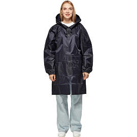 Плащ влагозащитный Турист на молнии темно-синий (размер 52-54, L, рост 182-188)