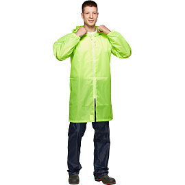 Плащ влагозащитный Ивент Блик полиэстеровый на молнии желтый со светоотражающим кантом (размер 56-58) фото Плащ влагозащитный Ивент Блик полиэстеровый на молнии желтый со светоотражающим кантом (размер 56-58)