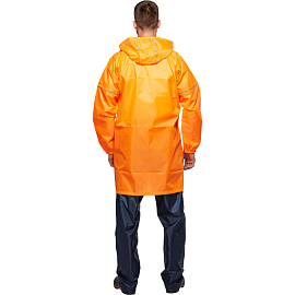 Плащ влагозащитный Ивент Блик полиэстеровый на молнии оранжевый со светоотражающим кантом (размер 44-46) фото Плащ влагозащитный Ивент Блик полиэстеровый на молнии оранжевый со светоотражающим кантом (размер 44-46)