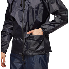 Куртка-ветровка влагозащитная демисезонная Русский дождевик Лидер полиэстер на молнии с капюшоном синяя (размер 56-58, рост 182-188) фото Куртка-ветровка влагозащитная демисезонная Русский дождевик Лидер полиэстер на молнии с капюшоном синяя (размер 56-58, рост 182-188)