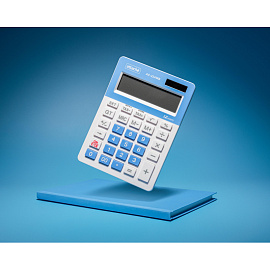 Калькулятор настольный Attache AС-224WB 12-разрядный белый/голубой 145x104x28 мм