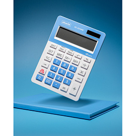 Калькулятор настольный Attache AС-224WB 12-разрядный белый/голубой 145x104x28 мм