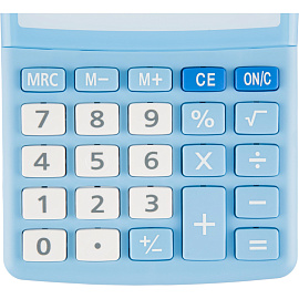 Калькулятор настольный Attache AС-223BL 8-разрядный голубой/белый 134x107x34 мм