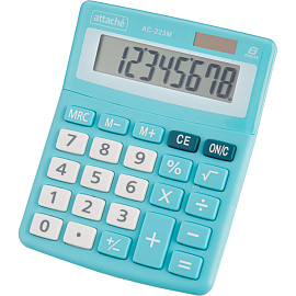 Калькулятор настольный Attache AС-223M 8-разрядный мятный/белый 134x107x34 мм