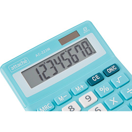 Калькулятор настольный Attache AС-223M 8-разрядный мятный/белый 134x107x34 мм