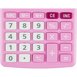 Калькулятор настольный Attache AС-223R 8-разрядный розовый/белый 134x107x34 мм