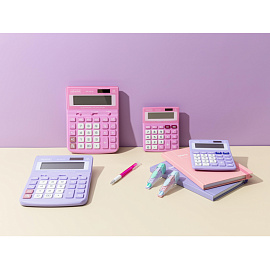 Калькулятор настольный Attache AС-223R 8-разрядный розовый/белый 134x107x34 мм