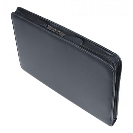 Папка деловая Alliance из искусственной кожи черного цвета (2-643-тFM1)