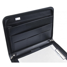 Папка деловая Alliance из искусственная кожа черного цвета (8-038)