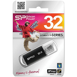 Флешка USB 2.0 32 ГБ Silicon Power Ultima II-I (SP032GBUF2M01V1K)