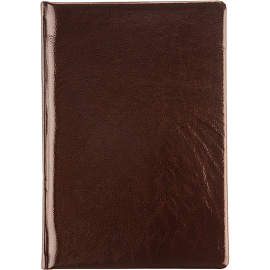 Ежедневник недатированный Attache Selection Gloss натуральная кожа А5 160 листов коричневый