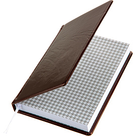 Ежедневник недатированный Attache Selection Gloss натуральная кожа А5 160 листов коричневый