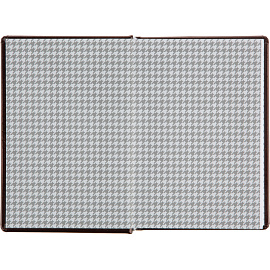 Ежедневник недатированный Attache Selection Gloss натуральная кожа А5 160 листов коричневый