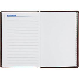 Ежедневник недатированный Attache Selection Gloss натуральная кожа А5 160 листов коричневый